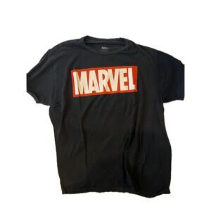 Marvel Black T-Shirt Mens L